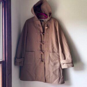 J. Crew Toggle Stadium Coat Wool Blend